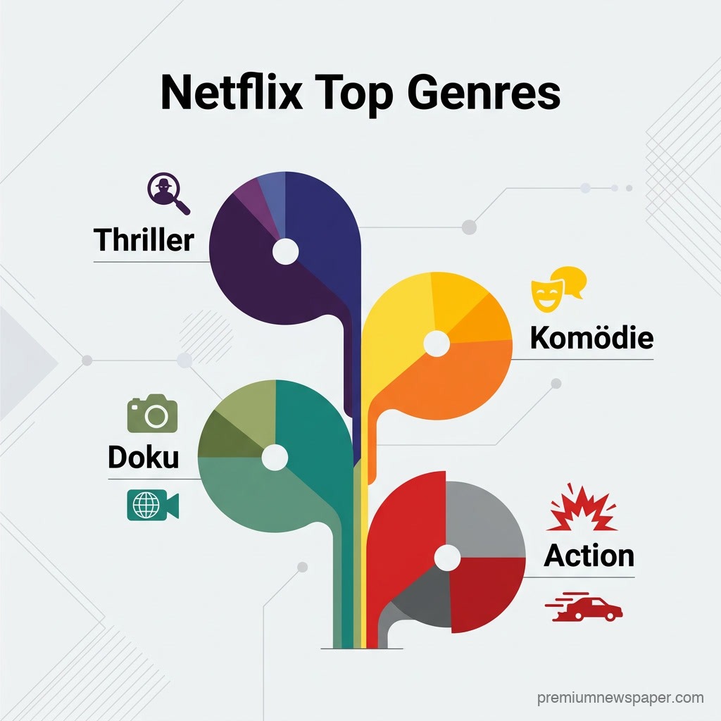 Die staerksten Filmgenres bei Netflix: Thriller, Komoedie, Doku und Action im Vergleich